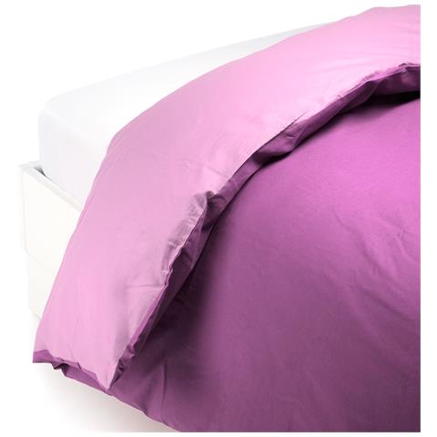 Sacco Copripiumino In Cotone Colore Viola Misura Singolo - Foto 3
