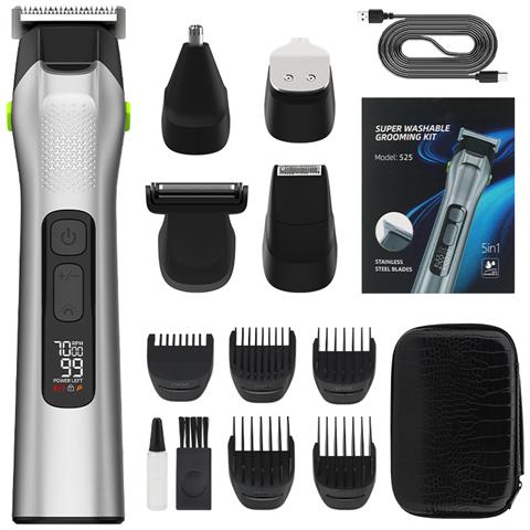 Kit Di Toelettatura 5 In 1 Per Uomo Con Custodia In Eva - Foto 2