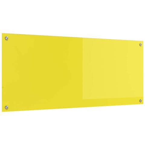 Schienale Cucina Giallo 120x50x0,6 cm in Vetro Temperato - Foto 1