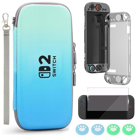 Set Di Custodie Per Il Trasporto Per Switch 2 Dark Blue + Green - Foto 1