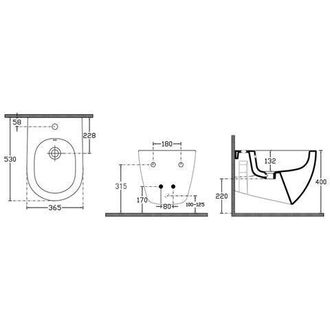 Sanitari Sospesi Opaco Infinity: Vaso, Bidet, Copriwater Soft-close - Salmone Opaco - Foto 2