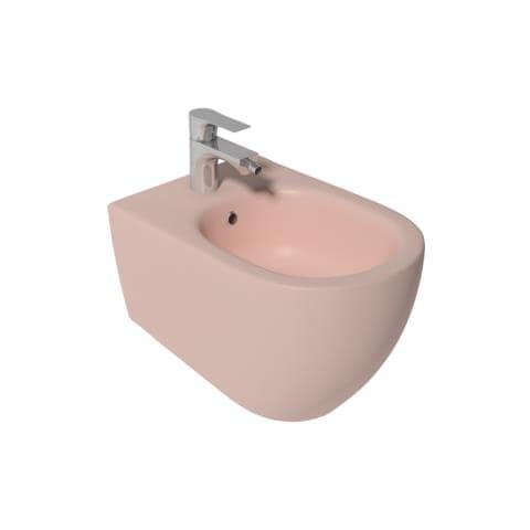 Sanitari Sospesi Opaco Infinity: Vaso, Bidet, Copriwater Soft-close - Salmone Opaco - Foto 4