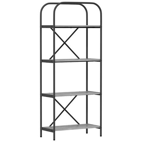 Libreria Grigio sonoma 60 x 30 x 146 cm Legno multistrato - Foto 1