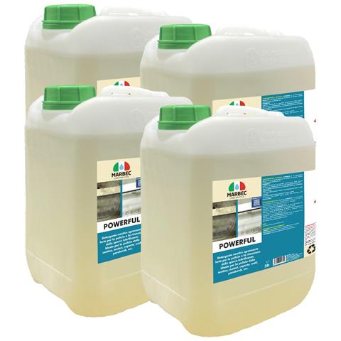 Marbec Powerful 5ltx4pz Detergente Sgrassante Nautico Concentrato, Elimina Morchie Oli E Gasolio, Non Tossico, Sicuro Su Plastica, Metalli E Gomma. - Foto 1
