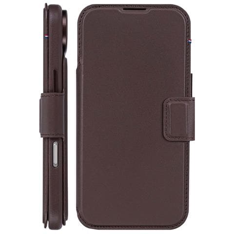 Custodia Folio Per Iphone 17 Air Magsafe In Pelle Con Cover Amovibile, Marrone Scuro - Foto 2