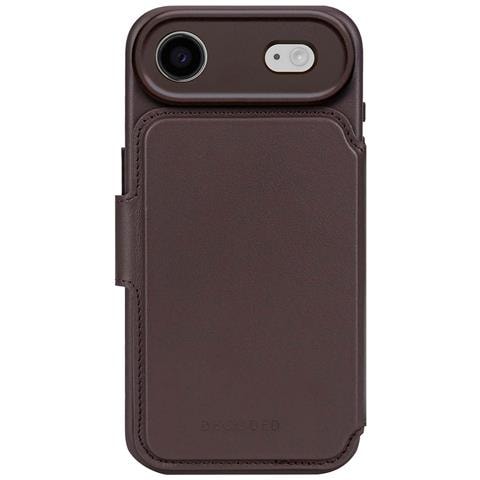 Custodia Folio Per Iphone 17 Air Magsafe In Pelle Con Cover Amovibile, Marrone Scuro - Foto 1