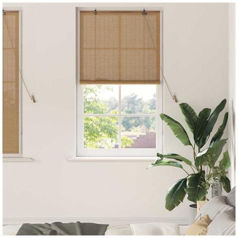 Tende e Tapparelle per Finestre con tende Marrone Chiaro Bambù - Foto 2