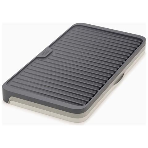 Scolapiatti Estensibile Tier Grande Capacità Di Drenaggio Design Pieghevole E Compatto Base Antiscivolo Colore Grigio Moderno - Foto 5