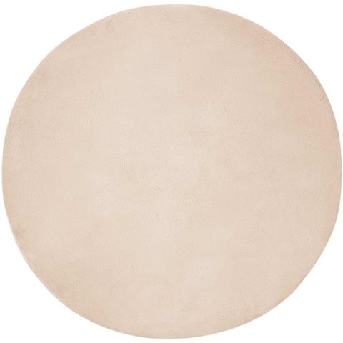 Tappeto in Pelliccia Sintetica di Coniglio Olite Talpa Ø 100 cm - Foto 1