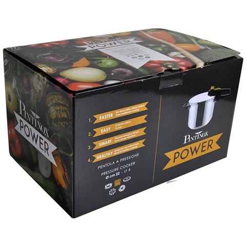 Pentola a Pressione Power in Acciaio Inox 18/10 - Sicura, Performante e adatta all’Induzione - 6 Litri - Foto 3