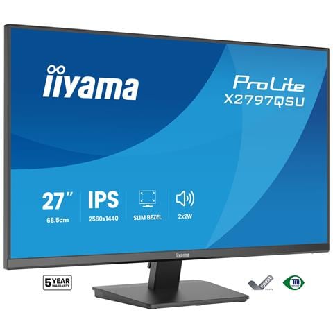 Monitor 27" LED Flat X2797QSU-B1 Quad HD Tempo di risposta 1 ms - Foto 1