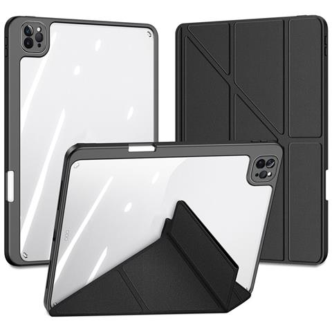 Cover per iPad Pro 12.9 (2022) - TPU+PC+Pelle /PU, Nero, Antiurto - Foto 2