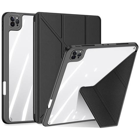 Cover per iPad Pro 12.9 (2022) - TPU+PC+Pelle /PU, Nero, Antiurto - Foto 1