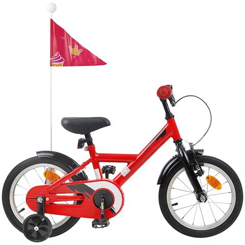 Bicicletta per Bambini 16 Pollici per bambini di 4-6 anni Rosso - Foto 1