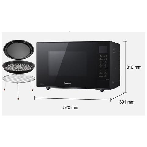 NN-CT56RBEPG forno a microonde Nero Microonde combinato Superficie piana 27 L 1000 W - Foto 5