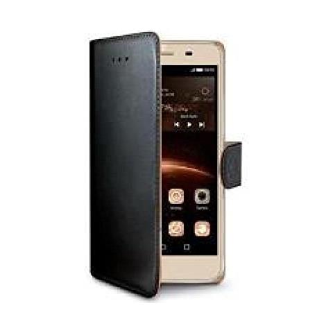 Custodia Wally in Similpelle per Huawei Y5II - Colore Nero - Foto 1