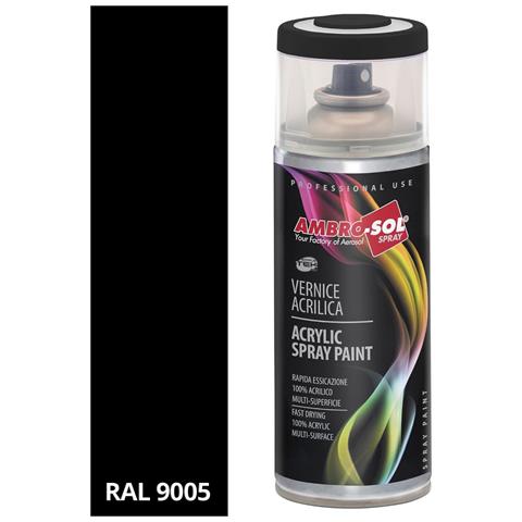 Bomboletta Vernice Spray Nero Opaco Interni Esterni Universale V400past. 6 400ml - Foto 4