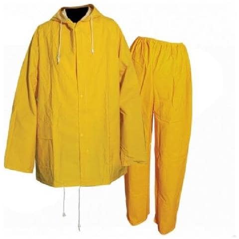 245058 Completo Da Pioggia Giallo 2 P. zi M 72 - 126 Cm - Foto 3