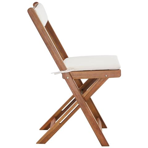 Set Da Bistrò Con Cuscini 7 Pz In Legno Massello Di Acacia - Foto 10