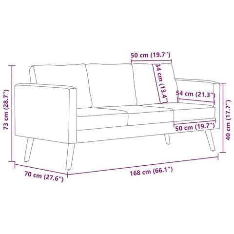 Divano A 3 Posti In Tessuto Nero - Foto 7