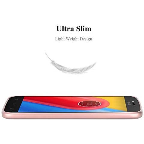 Custodia Compatibile Con Motorola Moto C Plus In Oro Rosa Metallico - Coperchio Protettivo In Silicone Tpu Flessibile - Foto 2