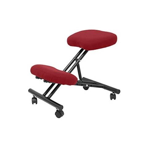 Modello Mahora - sgabello Da Ufficio Ergonomico Fisso, Regolabile In Diverse Posizioni E Con Ruote - seduta In Tessuto Bali (con Ginocchiera) - Foto 1