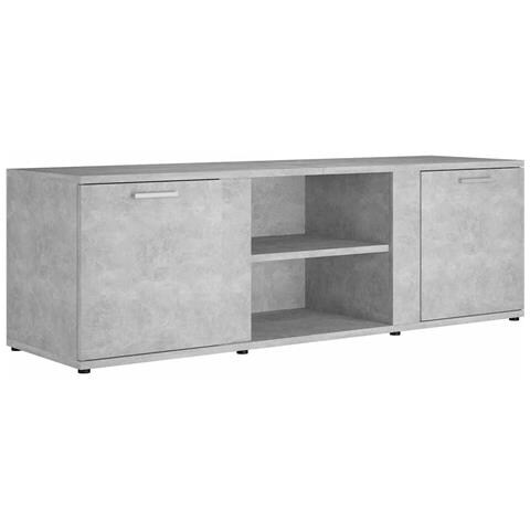 Mobile Porta TV Grigio Cemento 120x34x37cm in Legno Multistrato - Foto 2
