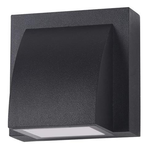 Applique Da Esterno Moderna A Led Nera, Bianco Caldo 3000k 120lm, Ip54 - Foto 2