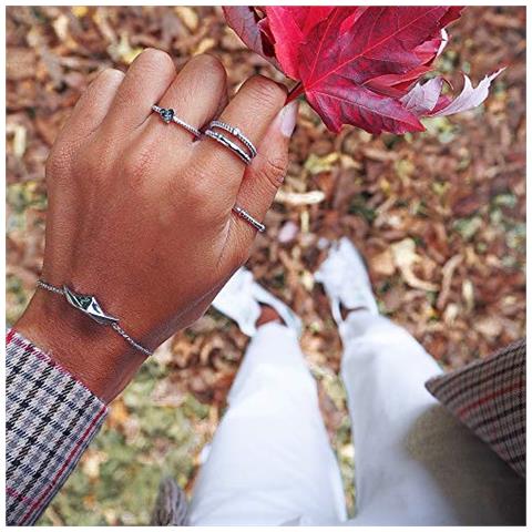 Anello Donna In Acciaio Anello Portside - Anello Acciaio Donna, Anello Da Donna Argentato - Foto 2