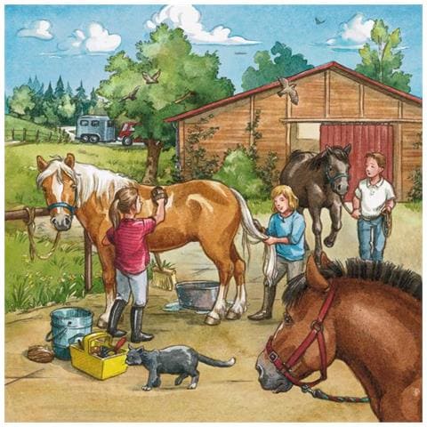 Kinderpuzzle - Mein Reiterhof (09237)  - Foto 3
