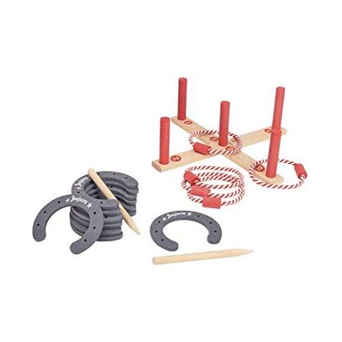 Gettare j8606 Giochi In Legno Con Gli Anelli E Ferri Di Cavallo Multicolore - Foto 1