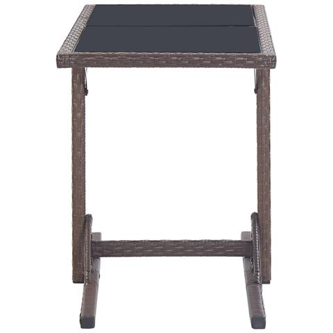 Set Mobili Da Pranzo Per Giardino 3 Pz Marrone - Foto 10