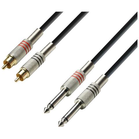 3 Star, 2 x RCA, Maschio, 2 x 6.35mm, Maschio, Dritto, Dritto - Foto 1
