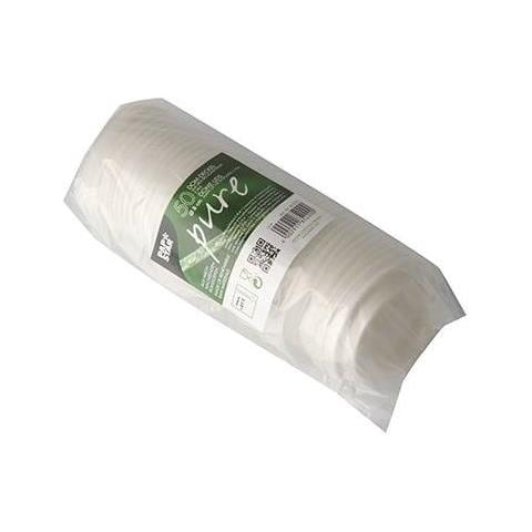 85220 Coperchio Per Tazza Bianco 50 Pz Acido Polilattico (pla) - Foto 3