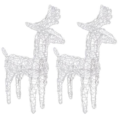 Decorazione Natalizia Renne e Slitta 320 LED Acrilico - Foto 2