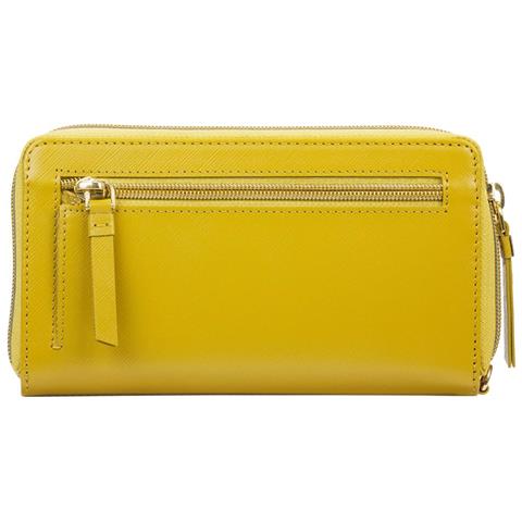 La Purse Portafoglio In Pelle 19x10 Cm Chiusura Con Cerniera Senape - Foto 7