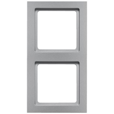 Berker 10126094 Alluminio, Grigio Placca Per Interruttori E Coperchio Per Presa - Foto 1