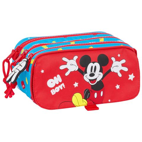 Portaoggetti Doppio Mickey Mouse Clubhouse Fantastic Azzurro Rosso 21,5 X 10 X 8 Cm - Foto 1