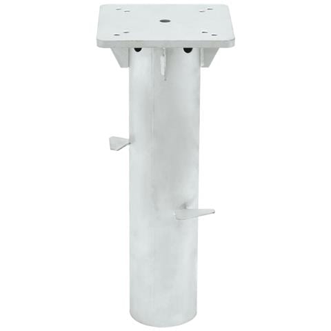 Base Per Ombrellone Interrata Argento 16x16x39,5 Cm Acciaio - Foto 2