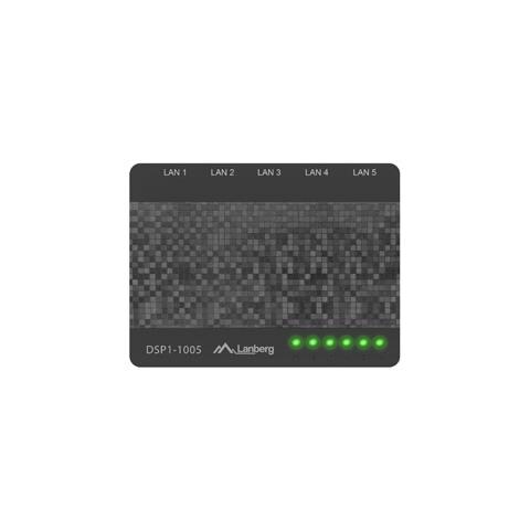 DSP1-1005 switch di rete Non gestito Gigabit Ethernet (10/100/1000) Nero, Grigio - Foto 2