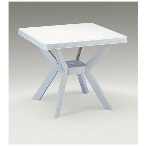 Tavolo Quadrato In Resina Bianco Nilo Progarden - Foto 1