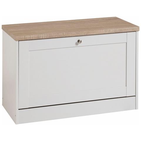 Heide Panca In Truciolare Bianco - Foto 1