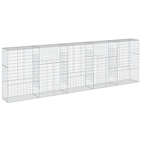 Cesto Gabbione Con Copertura 500x50x150 Cm In Ferro Zincato - Foto 2