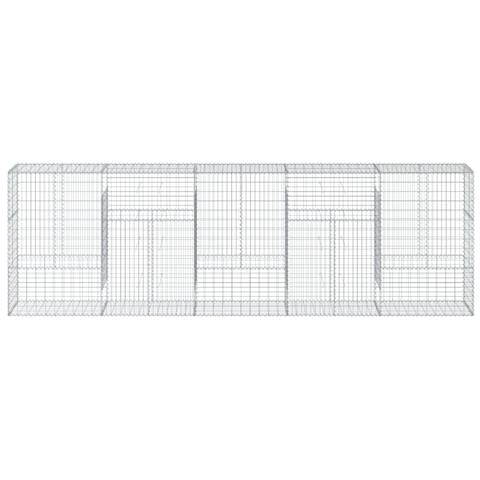 Cesto Gabbione Con Copertura 500x50x150 Cm In Ferro Zincato - Foto 3