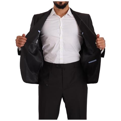 Abito Formale Monopetto In Poliestere Grigio - It49 - M - Foto 5