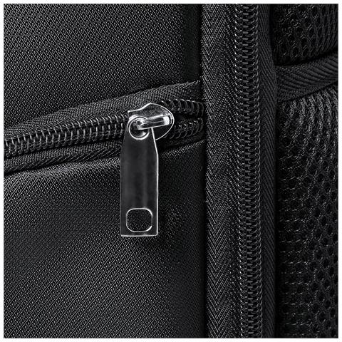 Zaino Con Tasca Imbottita Per Laptop E Tablet. Nylon 600d Alta Resistenza 35x45x19 Cm. Colore Nero - Foto 7