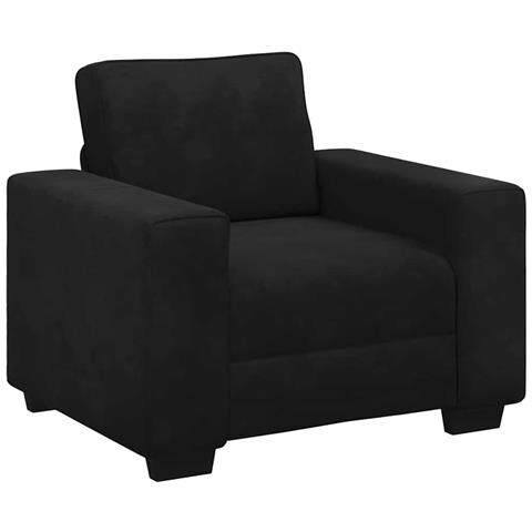 Divano Sedia Nero 60 cm Velluto - Foto 1