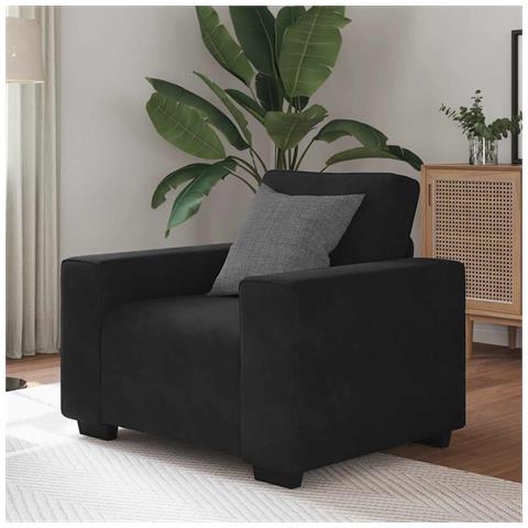 Divano Sedia Nero 60 cm Velluto - Foto 9