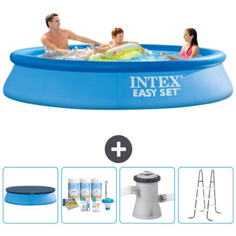 Piscina Fuori Terra - In Giro - 305x305x61 Cm - Blu - Include Accessori Coordinati Cb6 - Foto 1
