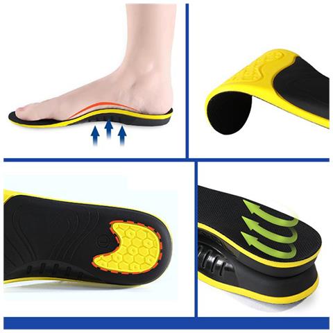 Compatibile Con Solette Di Supporto Per Arco Plantare Per Sport E Attività Quotidiane - Migliora La Stabilità E Le Prestazioni Yellow 42 - Foto 5